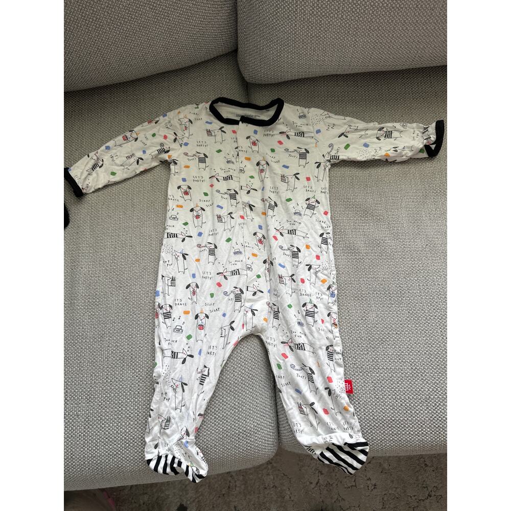 Magnificent Baby Raise the Woof Footie size 3-6 months